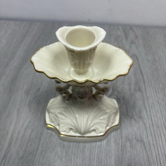 Lenox Millennium Collection Candlestick Holder 24k Gold Trim \Made in USA - Picture 2 of 6